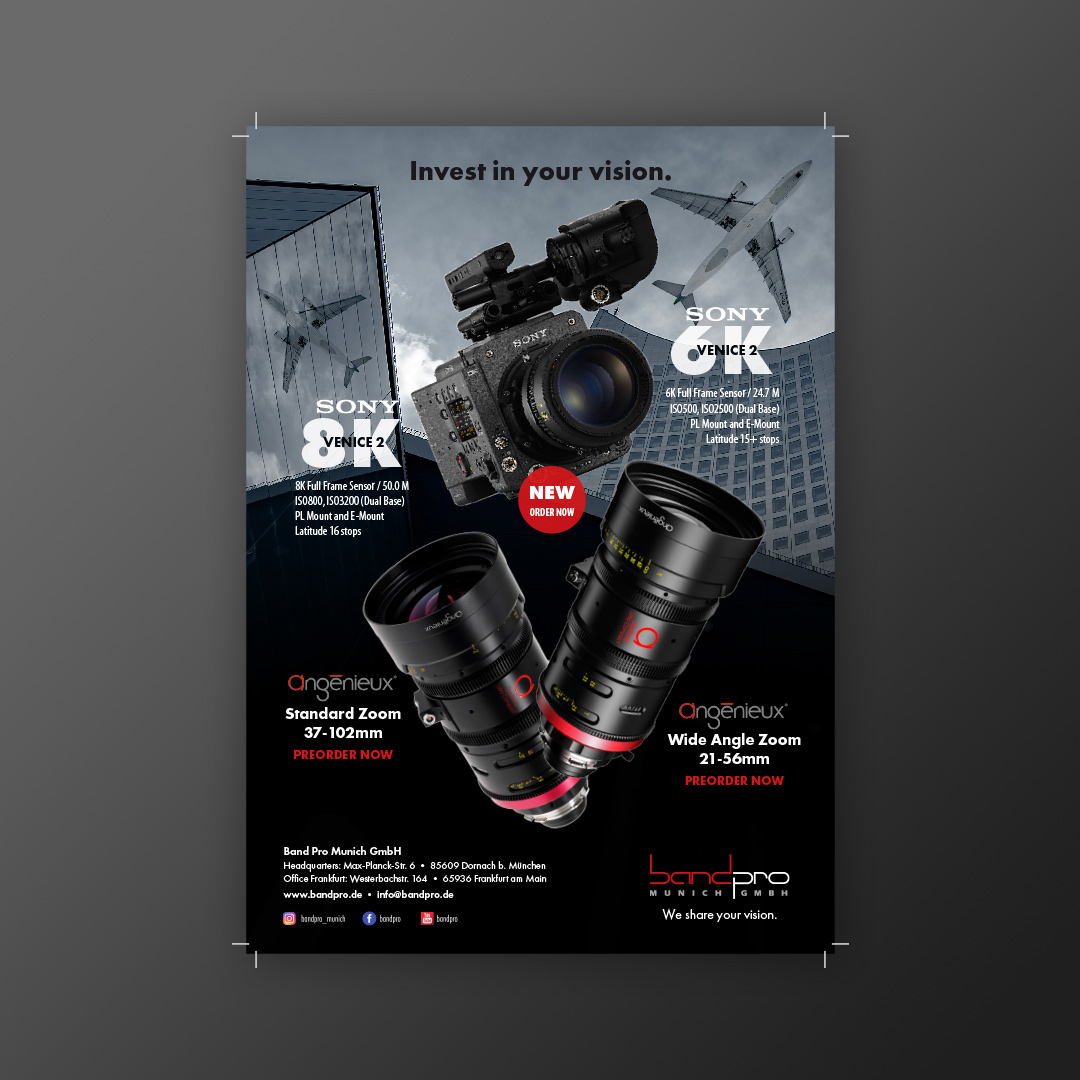 Kampagne: Sony Venice & Angenieux Cinema | BandPro